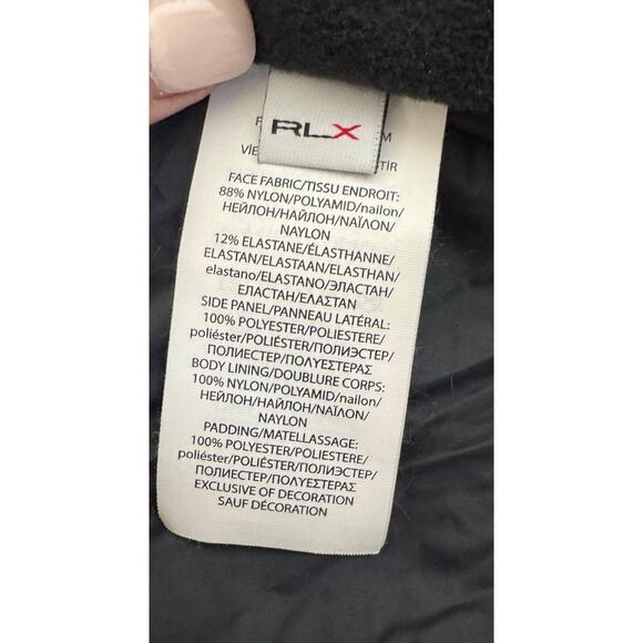 Ralph Lauren RLX Packable Lightweight Vest Mens L Black Water Repellent Outdoors - Picture 6 of 10